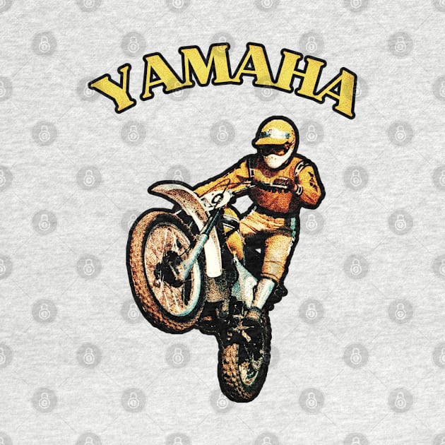 Vintage Motocross Yamaha by TommySniderArt